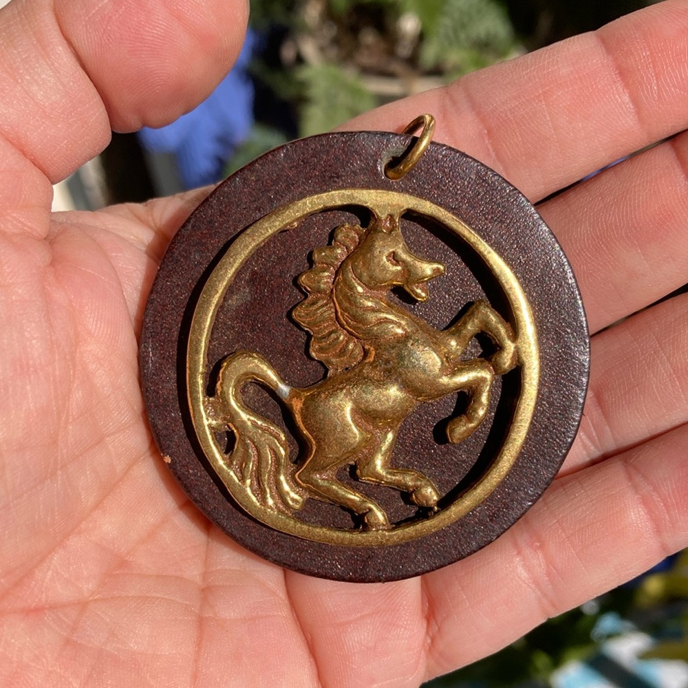 Vintage horse pendant